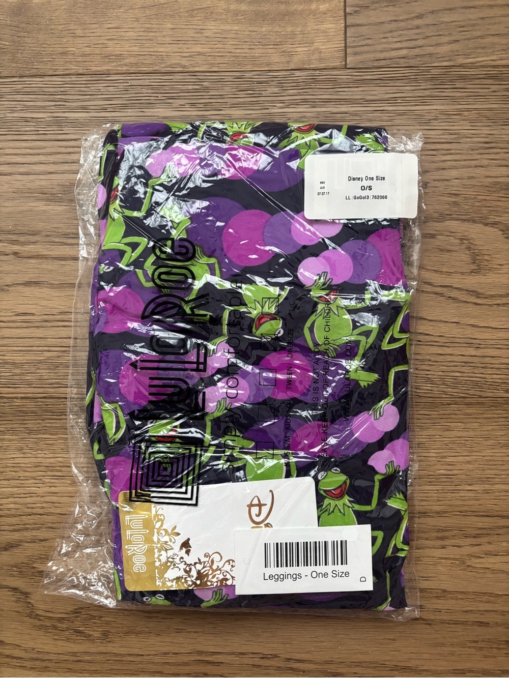 LuLaRoe X Disney Purple Kermit Print Leggings